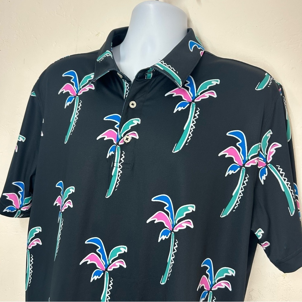 Chubbies Men's Havana Night Performance Golf Polo XL Colorful Palm Print NWOT - Picture 4 of 10